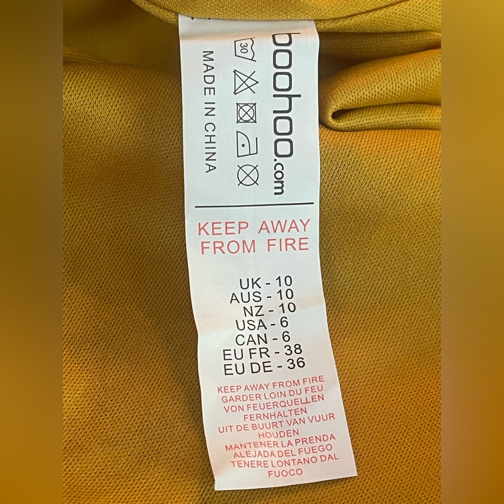 NEW Boohoo Yellow Maxi Wrap Dress with Ruffles - Picture 11 of 12